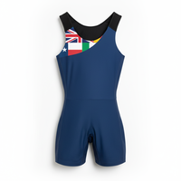 Combinaison de Rame Personnalisée en Polyester Spandex avec Impression par Sublimation, Sans Manches, Séchage Rapide, Unisexe