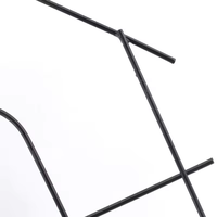 Treillis de jardin en fer en forme de maison, résistant à la rouille, support extérieur pour plantes grimpantes, fleurs, roses, concombres, décoration de jardin