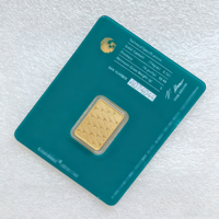 Suisse 1oz 2.5g 5g 10g 20g 50g 100g Lingots d'or, Artisanat métallique, Cadeau porte-bonheur, Lingots d'or plaqués or, Emballage blister
