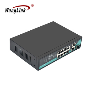 Full Gigabit 8 Port PoE Switch 8 + 2 + 1 mendukung 250 Meter transmisi jarak jauh PoE ++ BT 60W PoE Switch - Product Image 4