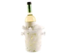 Prix bon marché champagne en plastique bière vin seau à glace avec logo personnalisé acrylique bière seau à glace en plastique pour la russie VB or Glen Avon
