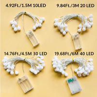 RGB 3AA Batteriebetriebene LED-Lichterkette 3M 20LED Feenlicht 2 Modi Blinkend Dauerlicht für Feiertage Weihnachten Hochzeit Party Deko Lampe