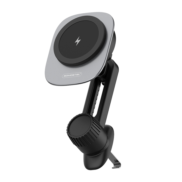Super Strong Magnetic Car Phone Holder with Wireless Charging 360° Rotatable Mount for iPhone Fast Charging & Stable Design