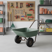 Carretilla de Jardín Profesional de Metal, Carro de Construcción con Capacidad de Carga de 80 kg, Personalizable OEM