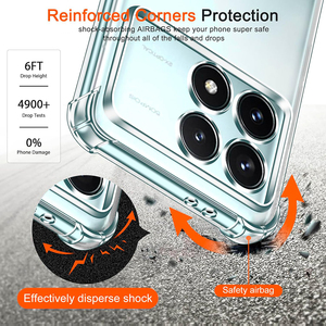 Coque souple transparente antichoc pour <span class=keywords><strong>Xiaomi</strong></span> <span class=keywords><strong>POCO</strong></span> F6 X6 M6 F5 X5 <span class=keywords><strong>F4</strong></span> F3 X4 X3 M4 <span class=keywords><strong>Pro</strong></span> 4G <span class=keywords><strong>5G</strong></span> Silicone couverture transparente coque Ultra mince - Product Image 2