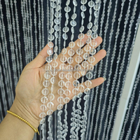 Décoration de plafond de mariage de haute qualité, rideau de perles en cristal, décoration de plafond suspendue en acrylique pour fête de mariage