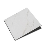 Carreaux de céramique antidérapants en marbre blanc 40x40 pour sol de salle de bain et toilettes
