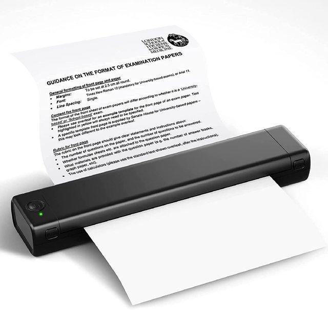 Phomemo M08F Portable A4 Thermal Printer Wireless Mobile Document Printer for Business Travel Support Inkless Printer