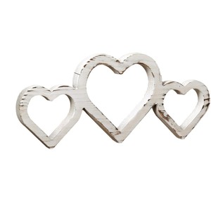 เครื่องประดับตั้งโต๊ะรูปหัวใจแบบ MDF สไตล์ Shabby Chic สำหรับตกแต่งบ้านในวันวาเลนไทน์ ตกแต่งห้องนั่งเล่น - Product Image 5