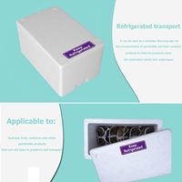 Étiquettes d'expédition réfrigérées adhésives violettes Étiquettes d'emballage alimentaire froides Imperméable Gardez les autocollants d'avertissement réfrigérés