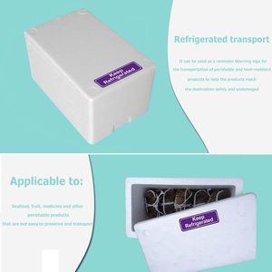 Mor yapıştırıcı buzdolabında nakliye etiketleri soğuk gıda ambalaj etiketleri su geçirmez buzdolabında uyarı çıkartmaları tutmak - Product Image 6