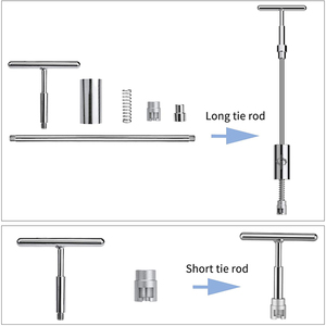 Siêu PDR chuyên nghiệp xe mưa đá thiệt hại Dent Remover mùa xuân thép móc Push Rod sửa chữa cơ thể PDR công cụ Kit cho xe hội thảo - Product Image 5
