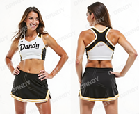 Vente en gros de haute qualité Cheerleading pratique porter personnalisé scintillant Bling exercice filles train Cheer cultures et shorts