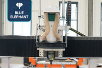 Centre d'usinage CNC à faible coût 2040 ATC 5 axes à colonne mobile, machine de découpe de panneaux en mousse CNC à vendre