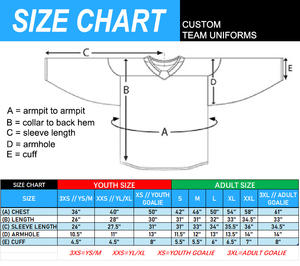 قمصان هوكي مخصصة مطبوعة بالحرارة 100% بوليستر مع ياقة، خدمة تصنيع حسب الطلب، ملابس فريق هوكي الجليد - Product Image 6