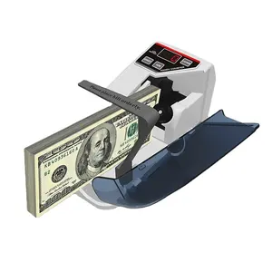 Práctico mini portátil pequeño billete nota dinero moneda billete contador de efectivo máquina contadora