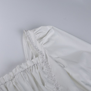 Vestido Mini Estilo Lolita para Mujer, Vestido Gótico de Cintura Alta con Mangas Abullonadas y Encaje para Fiesta - Product Image 4