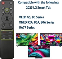 Nouvelle télécommande vocale et pointeur AI de remplacement MR25GA pour téléviseurs intelligents LG UHD OLED QNED NanoCell Series 2019-2025