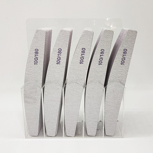 Limes à <span class=keywords><strong>ongles</strong></span> rondes réutilisables Zebra double face japonaises de haute qualité 100/180 avec papier de verre japonais - Product Image 2