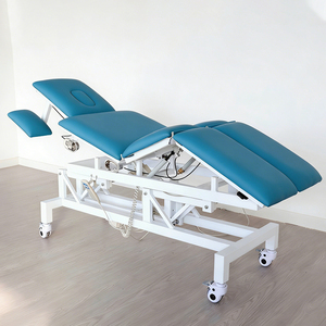 Table de chiropratique électrique 4 sections multifonctionnelle avec pieds séparables, pour physiothérapie, massage et examen, idéale pour l'ostéopathie - Product Image 1