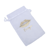 Emballage transparent de haute qualité Organza Cordon Bonbons Bijoux Sac en maille Conception personnalisée Logo Réutilisable sac cadeau en organza transparent