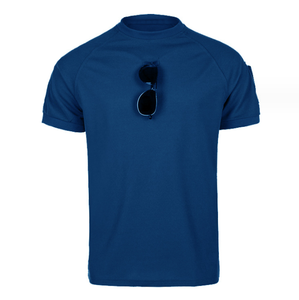 DFT0301-2 Camisetas Polo Tácticas Deportivas de Secado Rápido, Transpirables, con Cuello Redondo y Mangas Cortas, en Colores Verde, Marrón, Caqui, Gris, Azul y Negro - Product Image 4