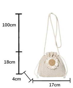 กระเป๋าถือสะพายไหล่โครเชต์สำหรับผู้หญิง กระเป๋าโท้ทถักไหมพรม กระเป๋าช้อปปิ้ง กระเป๋าเก็บของอเนกประสงค์ - Product Image 4