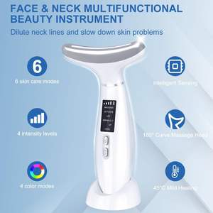 Carga USB refrigeración hogar avanzado cuello levantamiento belleza masajeador de mano antienvejecimiento cara y cuello eliminación de arrugas dispositivo de elevación - Product Image 3