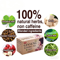 Thé aux herbes minceur au ginseng - Détox, ventre plat, perte de poids saine et nettoyage
