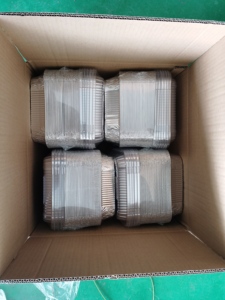 <span class=keywords><strong>Sartenes</strong></span> cuadradas <span class=keywords><strong>de</strong></span> papel <span class=keywords><strong>de</strong></span> <span class=keywords><strong>aluminio</strong></span> reciclables con tapas Bandejas <span class=keywords><strong>de</strong></span> embalaje <span class=keywords><strong>de</strong></span> alimentos desechables <span class=keywords><strong>Buenas</strong></span> para hornear pasteles Cocinar Calentamiento - Product Image 5