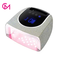 Sèche-ongles en gel diamanté de haute qualité 96W, lampe à ongles UV LED rechargeable sans fil avec poignée pour salon de manucure