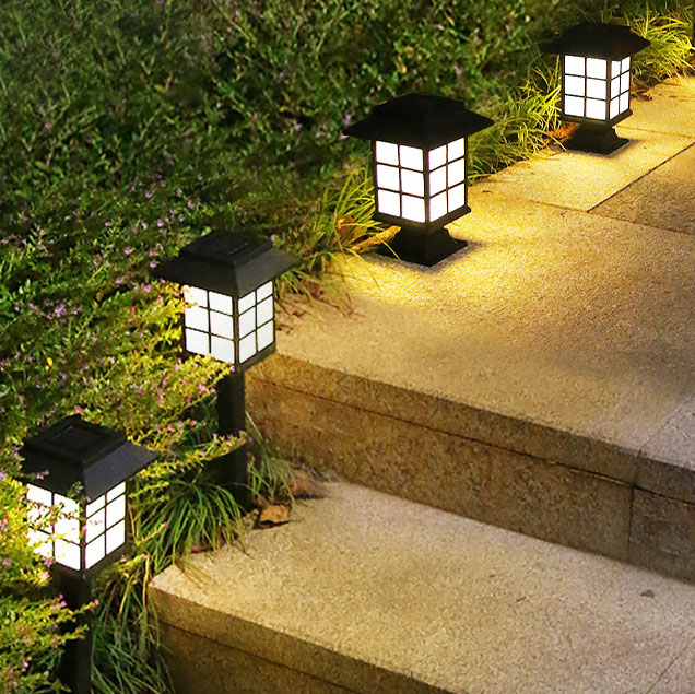 Наружное освещение Amazon на солнечной батарее со светодиодной подсветкой, водонепроницаемые декоративные солнечные светильники для садовых газонов