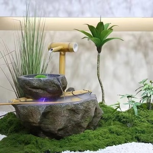 Plantes vertes artificielles en laine blanche L-164, aspect soie, moins de 10 cm, pour décoration paysagère, bonsaïs et plantes en pot - Product Image 4