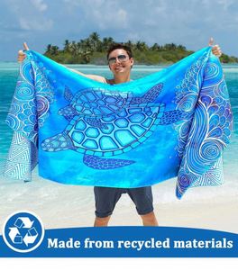Quick Dry Sand Free Custom Travel Beach Microfiber Towel for Summer Swim - Product Image 2
