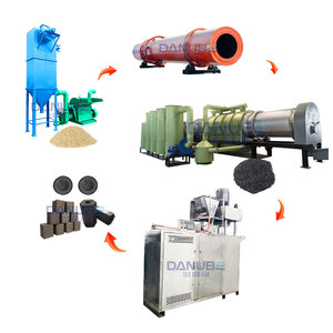 Machine de fabrication de sciure de bois machine à briquettes de charbon de bois shisha machine à briquettes de charbon de coco déchets de palme ligne de production - Product Image 1