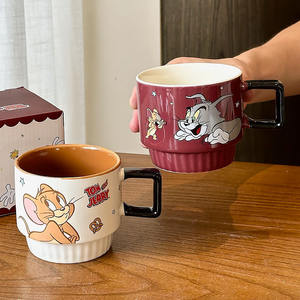 Taza de cerámica de Tom y Jerry con asa, diseño de dibujos animados, para café o té, caja de regalo incluida - Product Image 3