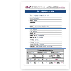 Secador de pelo iónico portátil profesional para el hogar, uso en Hotel, recargable, inalámbrico, secador de pelo inalámbrico en blanco, <span class=keywords><strong>inglés</strong></span>, 400W ROHS - Product Image 6