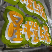 Caisson lumineux publicitaire à LED néon en acrylique gel souple cristal 3D personnalisé, adapté aux centres commerciaux, bars et enseignes publicitaires de magasins