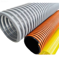 Tuyau d'aspiration en PVC robuste 4"-12" haute pression, non toxique, anti-UV, flexible pour applications industrielles, drainage, mines et eaux usées