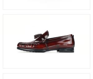 Zapatos de cuero de moda para otoño - zapatos de boda de lujo de cuero vacuno transpirable - color rojo vino - zapatos de vestir y Oxfords de cuero hechos a mano para hombre - Product Image 5