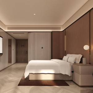 Ensemble complet de mobilier de chambre d'hôtel d'affaires moderne, personnalisé, de luxe, écologique et résistant à l'eau pour appartement commercial - Product Image 5
