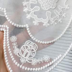 <span class=keywords><strong>Col</strong></span> décolleté en dentelle brodé double couche blanc personnalisé Vente en gros <span class=keywords><strong>Faux</strong></span> <span class=keywords><strong>col</strong></span> de <span class=keywords><strong>chemise</strong></span> détachable en organza pour <span class=keywords><strong>chemise</strong></span> <span class=keywords><strong>femme</strong></span> - Product Image 4