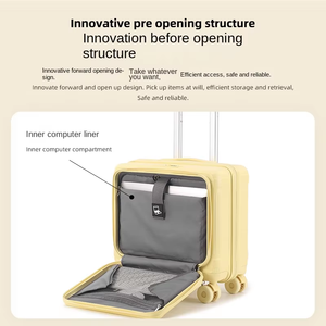 Maleta <span class=keywords><strong>de</strong></span> <span class=keywords><strong>viaje</strong></span> pequeña <span class=keywords><strong>de</strong></span> 14 pulgadas y 18 pulgadas con ruedas desmontables con diseño <span class=keywords><strong>de</strong></span> Apertura frontal, bloqueo <span class=keywords><strong>de</strong></span> contraseña antirrobo - Product Image 4