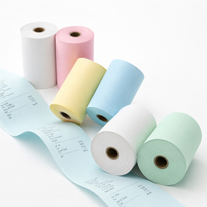 Rouleaux de papier thermique coloré de 80 mm de large, 80x60, 3 1/8 x 230, avec logo, pour reçus de facturation - Product Image 2