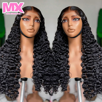 Peluca frontal de encaje completo HD al por mayor 13x6, rizada birmana, pre-arrancada, sin pegamento, de cabello humano, con ondas de piña, peluca frontal de encaje.