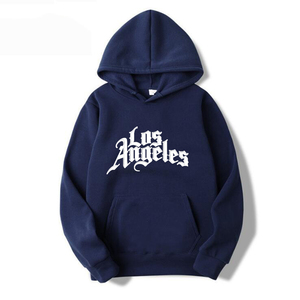 2025 hiver haute qualité <span class=keywords><strong>Los</strong></span> <span class=keywords><strong>Angeles</strong></span> imprimé ample Hip Hop Style sweats à capuche décontracté hauts pullover sweat à capuche pour hommes - Product Image 2