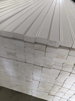Persiana de madera impermeable con imprimación blanca, componente de persiana de madera