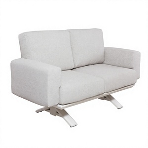 Sofá Cama Moderno de Tres Plazas, Tapizado en Cuero PU, Relleno de Espuma, Patas Metálicas, Respaldo Firme, Diseño Minimalista, Muebles para Sala de Estar - Product Image 1