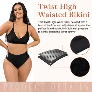 2022 Swimwear 2 Piece Bikinis Set High Waist Beachwear Women Sexy Swimwear Beachwear