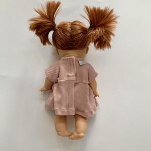 Col rond Lavande Côtelé Vêtements De Poupée Goutte Épaule Été <span class=keywords><strong>Minikane</strong></span> Poupée Robe - Product Image 2